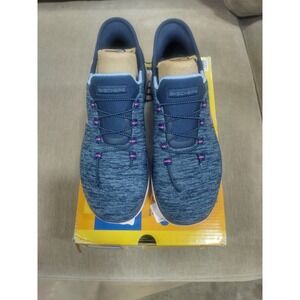 Skechers Hands Free Slip-ins Summits Dazzling Haze Navy Purple Womens 7